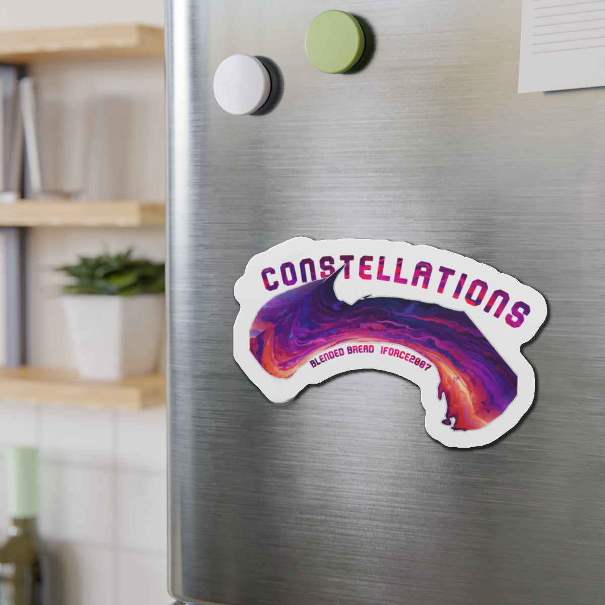 Colorful Constellations Die-Cut Magnet