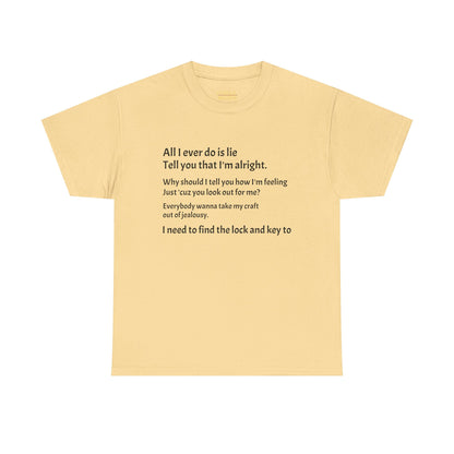 Set Me Free lyric Unisex Heavy Cotton Tee, Motivational Shirt for Men and Women, Perfect Gift for Holidays, Casual Wear, Self-Expression, [...]