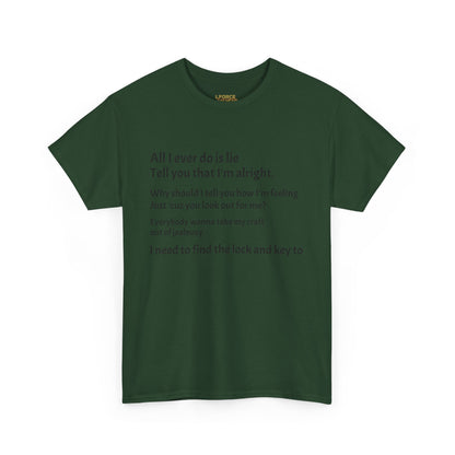 Set Me Free lyric Unisex Heavy Cotton Tee, Motivational Shirt for Men and Women, Perfect Gift for Holidays, Casual Wear, Self-Expression, [...]