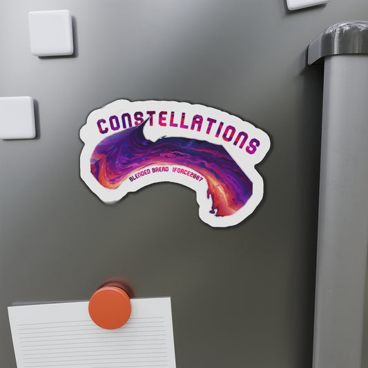 Colorful Constellations Die-Cut Magnet